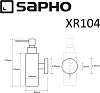 Дозатор жидкого мыла Sapho X-Round XR104, хром