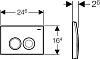 Кнопка смыва Geberit Delta 21 115.125.11.1, белый