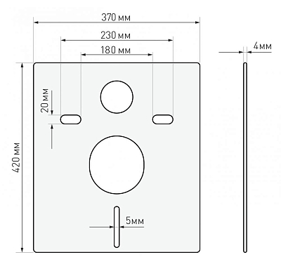 Инсталляция для унитаза Berges Wasserhaus Atom 410 040333 4 в 1