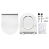 Унитаз-компакт Sanita Luxe Next Slim WC.CC/Next/2-SlimDM/WHT.G/S1, крышка микролифт, цвет белый