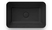 Раковина накладная Kerama Marazzi Plaza PLR.NN.wb.55.BLK.M черный