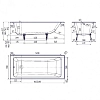 Чугунная ванна Delice Parallel DLR220504-AS белый