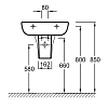 Раковина Jacob Delafon Odeon Up 18564W-00/18566W-00 белый