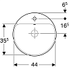 Раковина 48 см Geberit VariForm 500.704.01.2, белый