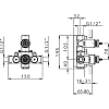 Смеситель для душа Huber Victorian ZB00728104 желтый