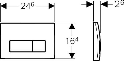 Кнопка смыва Geberit Delta 51 115.105.21.1 хром глянец