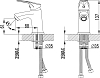 Смеситель Milardo Neva NEVSB00M01 для раковины