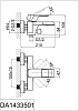 Смеситель для ванны D&K DA1433501 хром