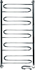 Полотенцесушитель электрический Ника Curve ЛZ 120/60-5