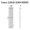 Полотенцесушитель электрический Маргроид Инаро Inaro-12018-1049-9005R черный