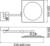 Косметическое зеркало Wasserkraft K-1008 с подсветкой