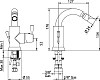 Смеситель Bandini Giob 442.320/45 Cr для биде