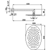 Душ верхний Cisal Shower DS01349021 хром