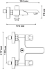 Смеситель Wasserkraft Lossa 1201 для ванны