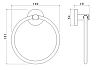 Полотенцедержатель кольцо Aquatek Европа AQ4112CR хром