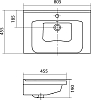 Раковина Santek Миранда 1WH302251 80 см. (уцененный товар)