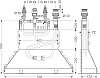 Скрытая часть смесителя для ванны на 4 отверстия Axor 15480180