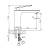 Смеситель для раковины Haiba HB10589 хром