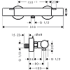 Термостат для душа Hansgrohe Ecostat 13323000 хром