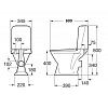 Напольный унитаз Gustavsberg Basic 398 GB1039830105 крышка стандарт