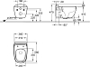 Комплект подвесной унитаз Geberit Citterio белый + крышка-сиденье с микролифтом
