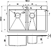 Кухонная мойка Zorg Inox R 5178-2-L, сталь