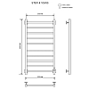 Полотенцесушитель электрический Ника Step-3 STEP-3 100/50 U хром