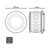 Встраиваемый светильник Gauss Backlight с подсветкой BL095