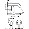 Смеситель для раковины Hansgrohe Tecturis S 73350000 хром