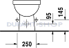 Напольное биде Duravit Happy D 0257100000