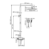 Душевая система WasserKRAFT Thermo A113.116.155.CH Thermo хром, белый