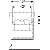 Тумба для комплекта 48 см Geberit Renova Plan 879170000, белый