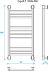 Полотенцесушитель электрический Energy Ergo2 P 1050х500, EETRERGO2P105500000