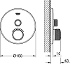 Внешняя часть термостата Grohe Grohtherm SmartControl 29118DC0 суперсталь