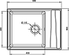 Мойка кухонная GranFest Level GF-LV-660L графит