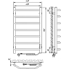 Электрический полотенцесушитель Laris Виктория П7 400x700 R 73207639, хром