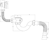 Слив-перелив для ванны РМС СВ-П/А, белый