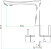 Смеситель Zorg Inox SZR-1126-7R для кухонной мойки