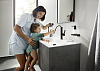 Смеситель для раковины Hansgrohe Finoris 76063670, матовый чёрный