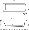 Акриловая ванна Excellent Aquaria 140х70 WAEX.AQU14WH