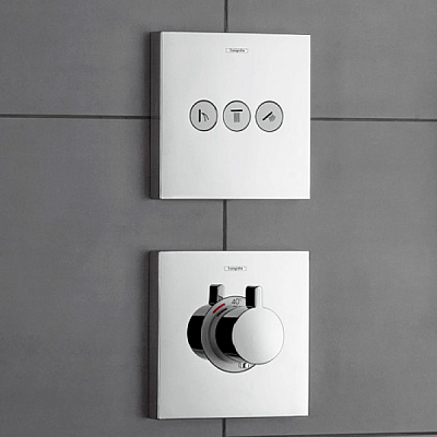 Термостат для душа Hansgrohe ShowerSelect Highfow 15760000, хром
