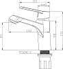 Смеситель для раковины STWORKI Ноттвиль WFD1010W