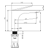 Смеситель для раковины Raglo R21.10.03 золото