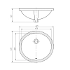 Раковина Arrow AP418E белый