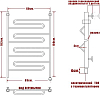 Полотенцесушитель электрический Ника Curve ЛZ 100/60-4