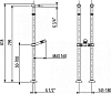 Ножки для смесителя Gattoni Accessori 1545/00V0br бронза