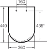 Крышка-сиденье для унитаза Roca Hall 80162B004