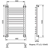 Полотенцесушитель водяной Ника Trapezium ЛТ Г2 100/60 хром