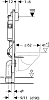 Комплект Подвесной унитаз IFO Hitta RS041310000 + Инсталляция Geberit 458.124.21.1 3 в 1 с кнопкой смыва + Шумоизоляция