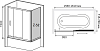 Шторка для ванной RGW Screens SC-81 (1560-1610)х750х1500 профиль хром стекло шиншилла
